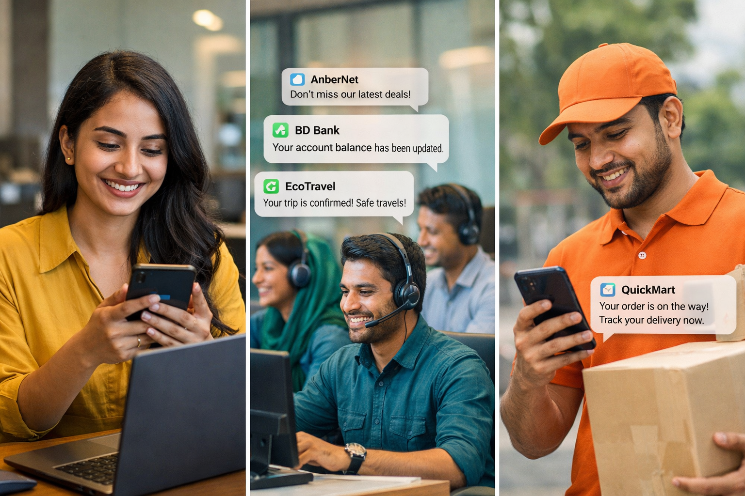Masking SMS campaign results
